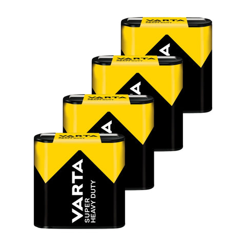 4x Varta 3R12 4.5V Super Heavy Duty Zinc-Carbon Battery Pack