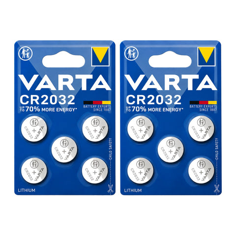 10x Varta CR2032 - 2 blister cards