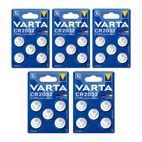 25x Varta CR2032 - 5 blister cards