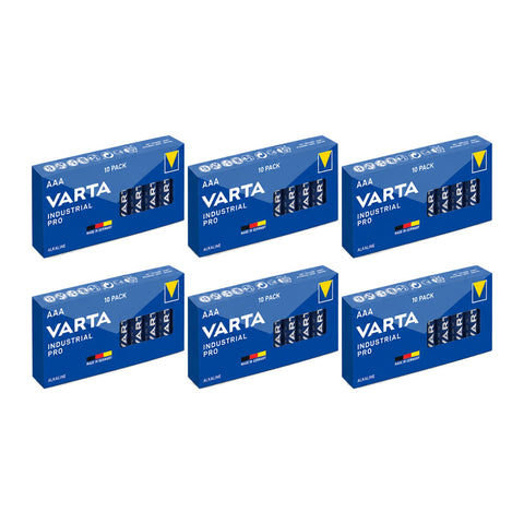 60x Varta Industrial AAA - 6 boxes