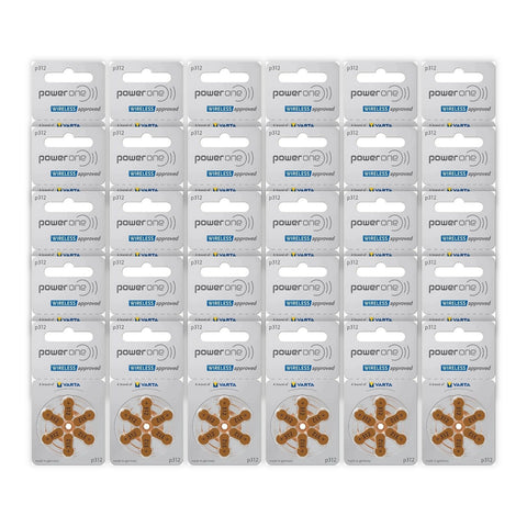 30 packs Varta Power One p312 hearing aid batteries
