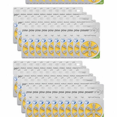 540x Varta Power One Size 10 PR70 Hearing Aid Batteries 1.45V Zinc Air