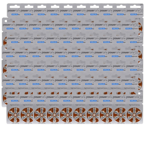 420x Varta Power One 312 PR41 Hearing Aid Batteries 1.45V Zinc Air