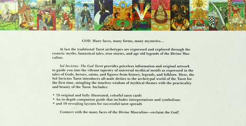 Sol Invictus The God Tarot Cards Deck Book Set Schiffer Publishing Huggens NEW