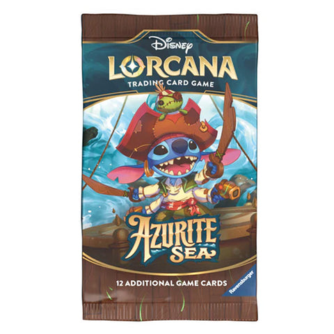 Disney Lorcana Azurite Sea English Booster Pack 12 Card TCG Sealed