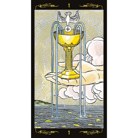 Golden Universal Tarot Deck 78 Cards Gold Foil Lo Scarabeo English