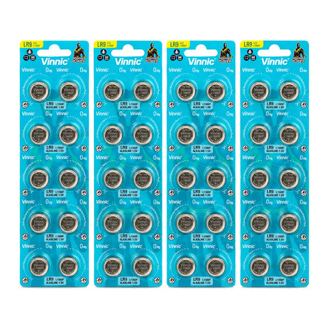 40x Vinnic LR9 625A - 4 blister cards