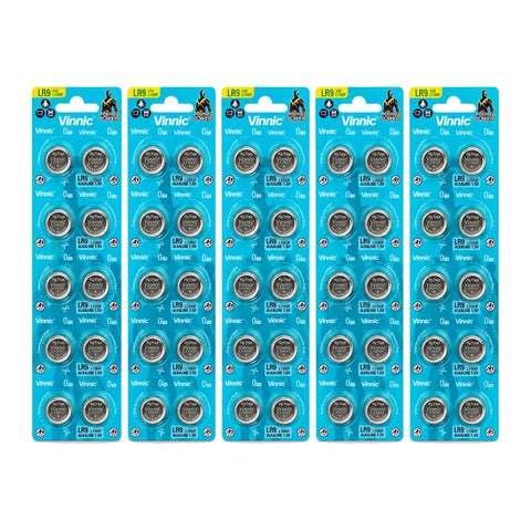 50x Vinnic LR9 625A - 5 blister cards