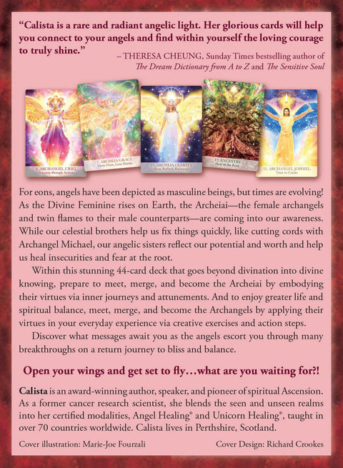 Female Archangels Oracle Cards Deck & Guidebook by Calista Findhorn