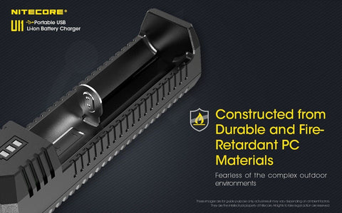 Nitecore UI1 Smart USB Li-Ion Battery Charger for 18650 21700 IMR Cells