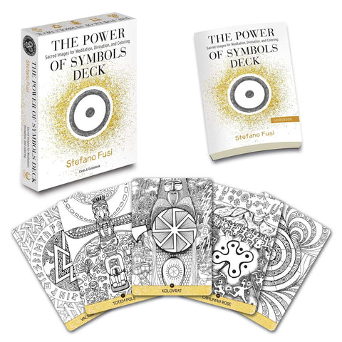 Power of Symbols Oracle Cards & Guidebook Sacred Symbol Coloring Deck