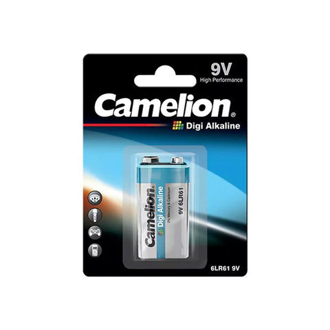 1x Camelion Digi 9V Alkaline Battery 6LR61 MN1604 522 High Power