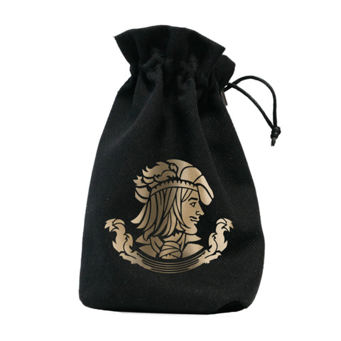 The Witcher Dandelion Dice Bag Black Cotton RPG Accessory by Q-Workshop