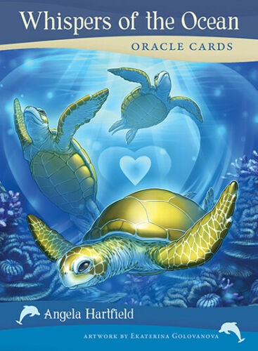 Whispers Of The Ocean Oracle Cards Deck Esoteric Blue Angel Fortune With Bag
