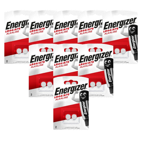18x Energizer LR44 A76 1.5V Alkaline Button Cell Batteries G13 AG13