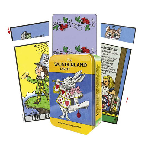 The Wonderland Tarot In A Tin Cards Deck Esoteric Telling US Games Systems With Bag