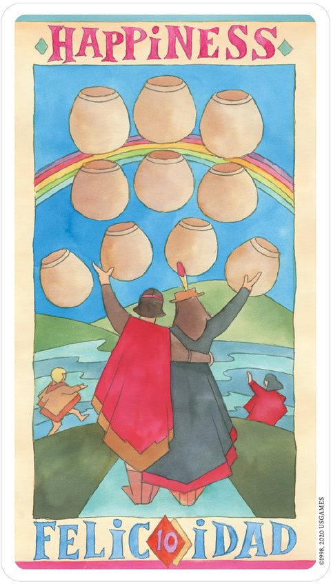 Napo Tarot Deck 78 Cards by US Games Systems Bilingual Spanish English