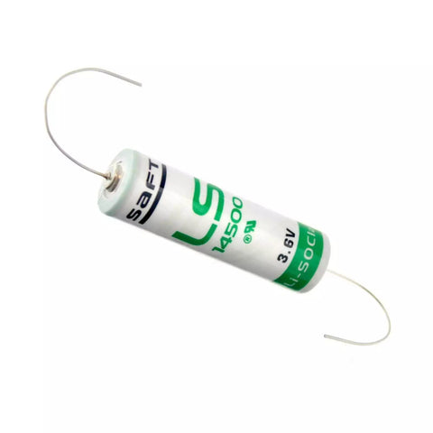 Saft LS14500 AA 3.6V 2600mAh Li-SOCl2 Lithium Battery with Axial Leads