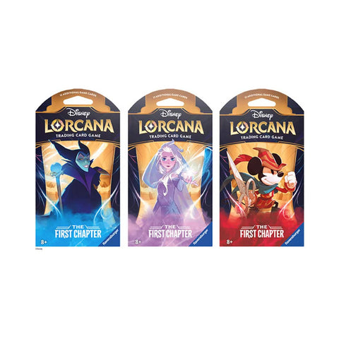 Disney Lorcana The First Chapter Sleeved Booster Pack 12 Cards English TCG