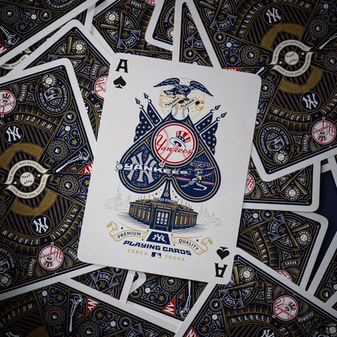Theory11 New York Yankees Premium Playing Cards Deck MLB Gold Foil Embossed Sealed USA