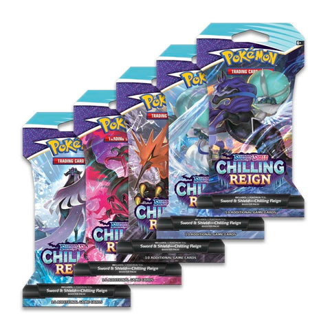 Pokemon TCG Sword & Shield Chilling Reign Sleeved Booster Pack 10 Cards