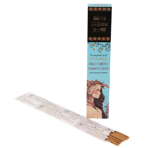 Vijayshree Golden Fusion Palo Santo & Frankincense Incense Sticks 15g
