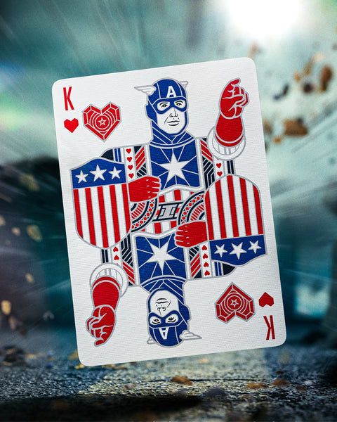 Captain America Playing Cards Deck by Theory11 Poker Magic Collectible