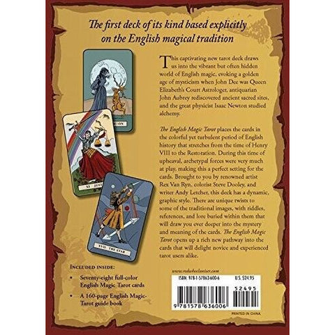 The English Magic Tarot Deck with Guidebook 78 Cards by Weiser Books
