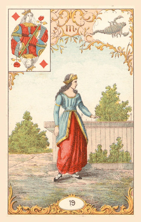 The Little Oracle Cards Deck Lenormand Sibyls Miniature Pocket Lo Scarabeo NEW