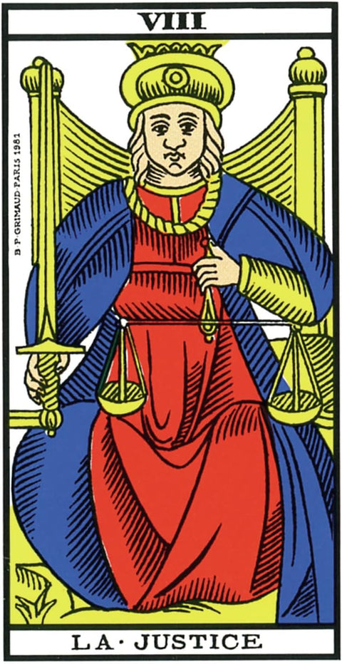 Mini Tarot de Marseille Cards French Edition Grimaud Cartomancie