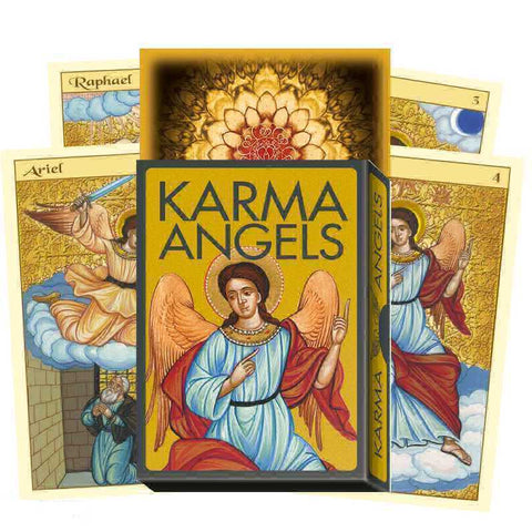 Karma Angels Oracle Cards Deck by Catz Goodwin Lo Scarabeo 32 Card Set
