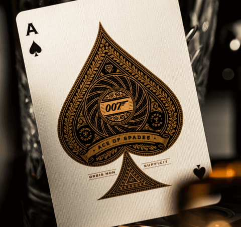 James Bond Agent 007 Playing Cards Theory11 Black Gold Poker Deck