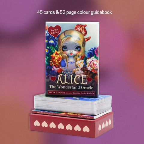 Alice in Wonderland Pocket Oracle Deck 45 Cards & Guidebook by Blue Angel