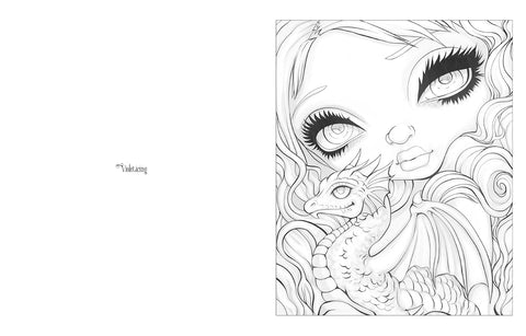 Dragonling Coloring Book Blue Angel