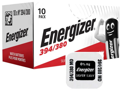 1x Energizer 394 380 Silver Oxide Watch Battery 1.55V SR1130