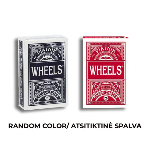 Piatnik Wheels Bridge Playing Cards Deck Red/Blue 55 Card Made in Austria