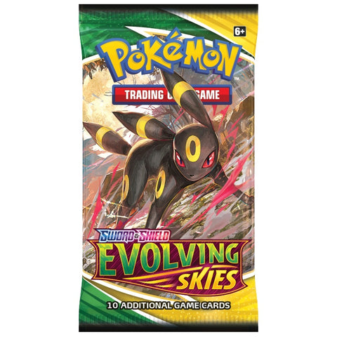 Pokemon TCG Sword & Shield Evolving Skies Booster Pack 10 Cards English