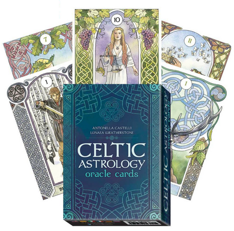 Celtic Astrology Oracle Cards & Guidebook Deck Lo Scarabeo Antonella Castelli