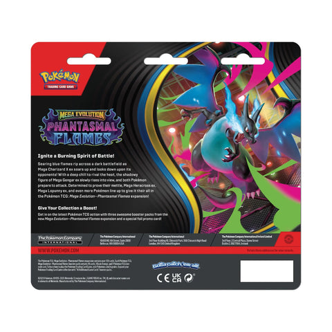 Pokemon TCG Phantasmal Flame 3-Pack Blister Box with Weavile Promo Card