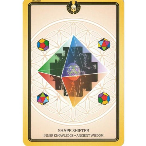 Sacred Geometry Healing Cards 49-Card Oracle Deck & Guidebook Schiffer