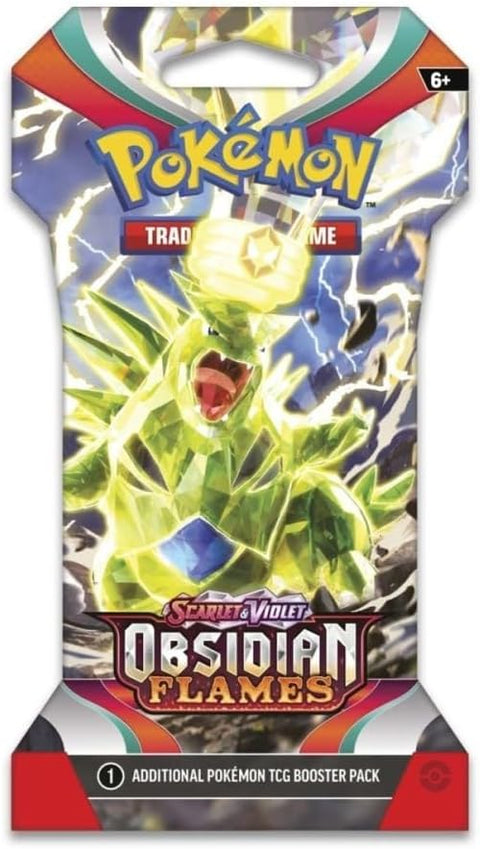 Pokemon TCG Scarlet & Violet Obsidian Flames Sleeved Booster Pack 10 Cards