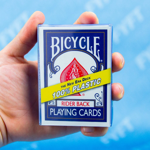 Bicycle Rider Back 100% Plastic Playing Cards NEW Era Deck Blue Back Dif19