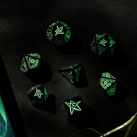 Call Of Cthulhu Dice Set Black And Fosfo Rpg Role Playing Games Q-Workshop NEW