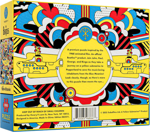 The Beatles Yellow Submarine 1000-Piece Jigsaw Puzzle w/ Carrying Pouch Theory11