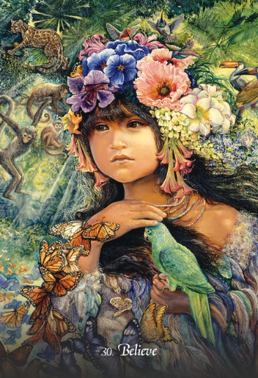 Gratitude Oracle Cards Deck by Angela Hartfield & Josephine Wall Blue Angel