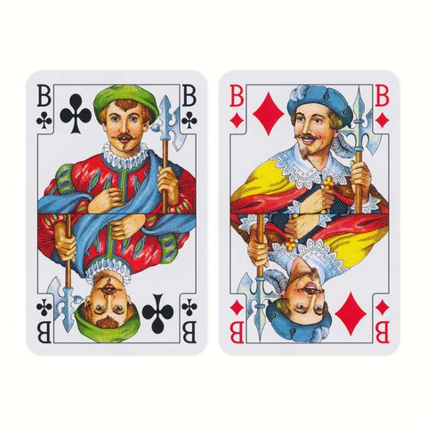 PIATNIK Bridge Poker Whist Playing Cards 55-Card Deck Green/Brown