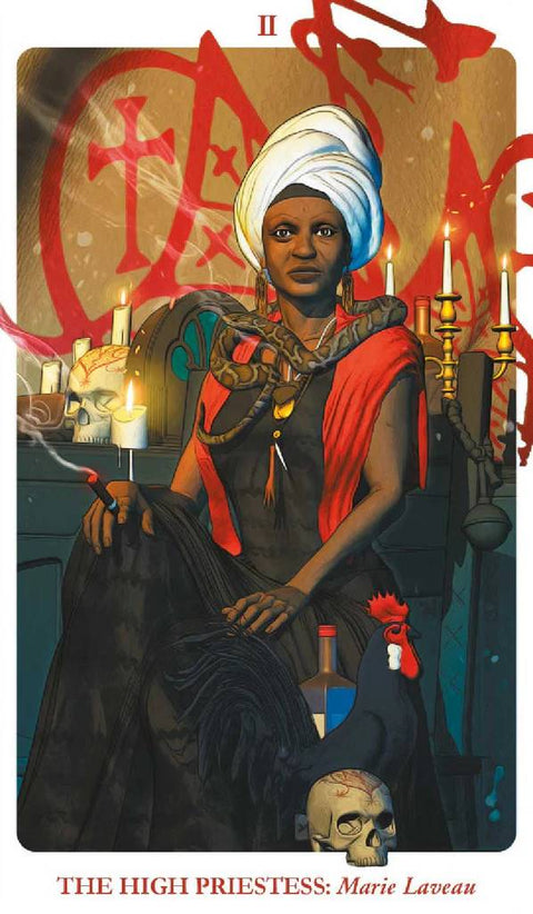 Voodoo Tarot Spirit Box Cards and Book Kit Lo Scarabeo