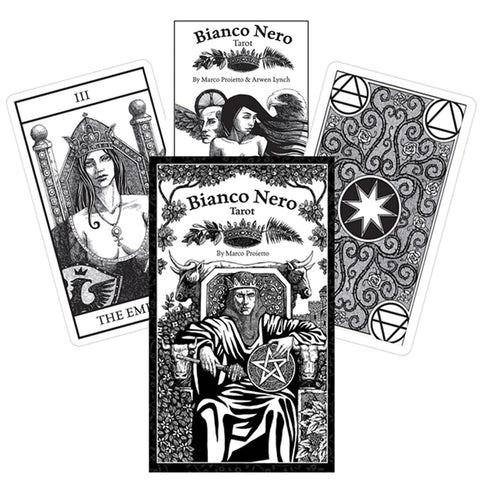 Bianco Nero Black & White Tarot Deck 80 Cards by US Games