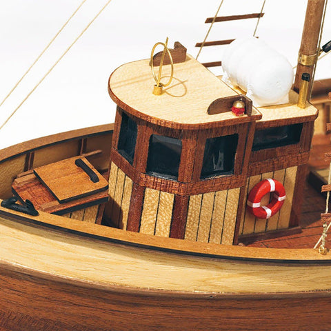 OcCre Palamos Spanish Fishing Boat 1:45 Wooden Model Ship Kit Beginner