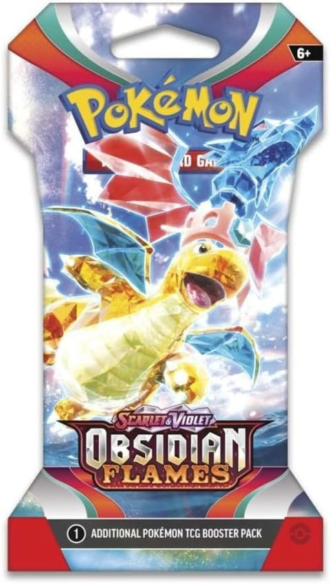 Pokemon TCG Scarlet & Violet Obsidian Flames Sleeved Booster Pack 10 Cards